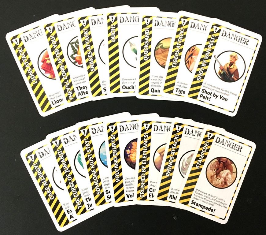 Jumanji Fluxx cartas