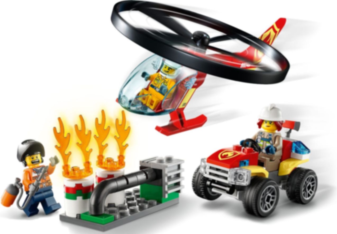 LEGO® City Fire Helicopter Response gameplay