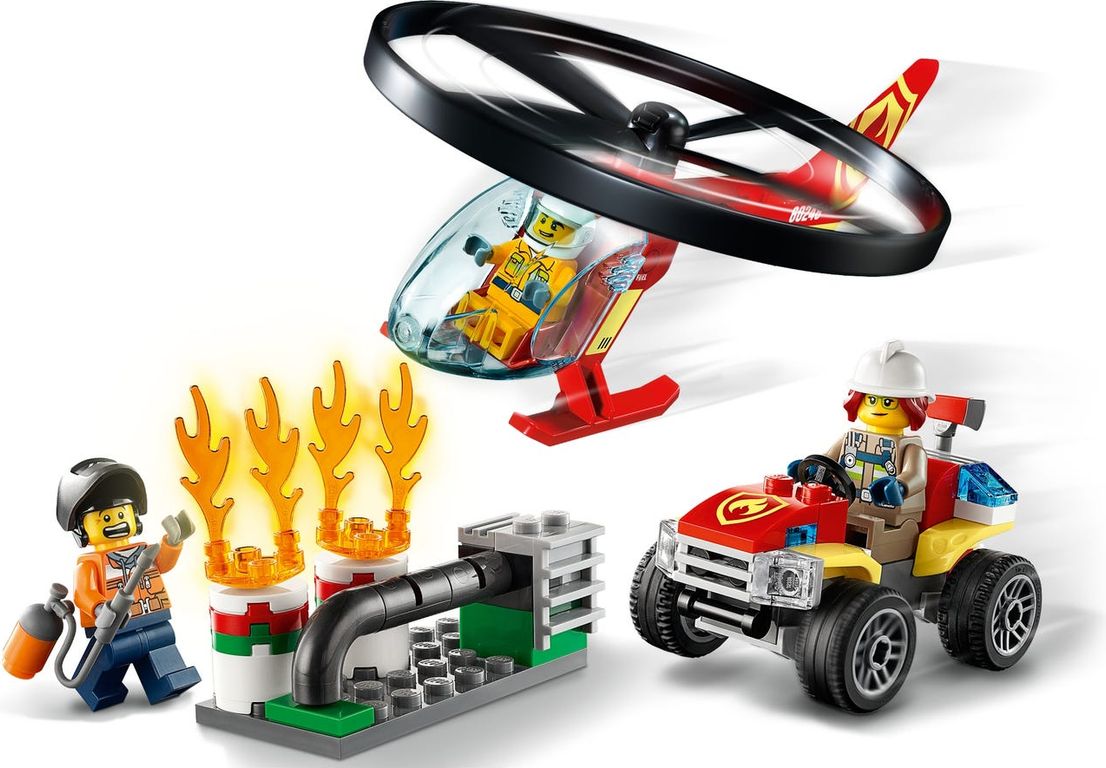 LEGO® City Brandweerhelikopter reddingsoperatie speelwijze