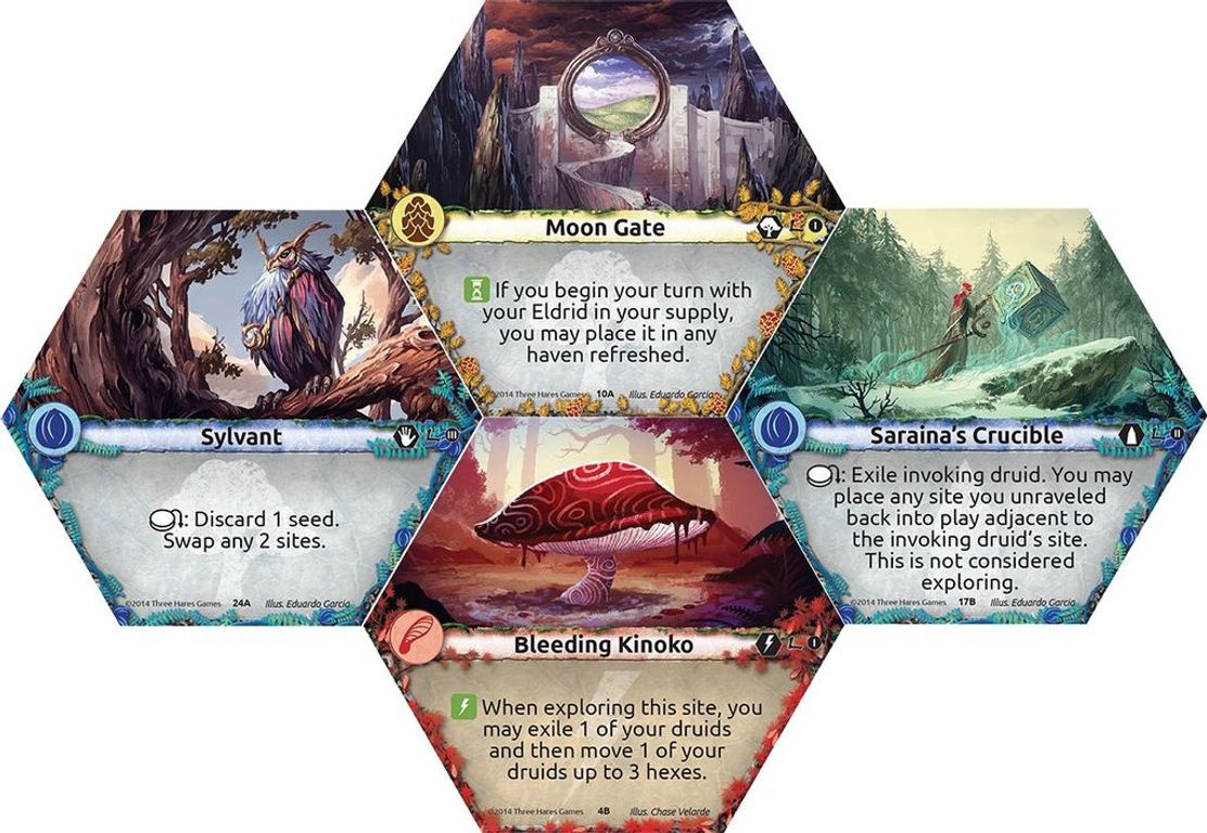 Lagoon: Land of Druids tiles