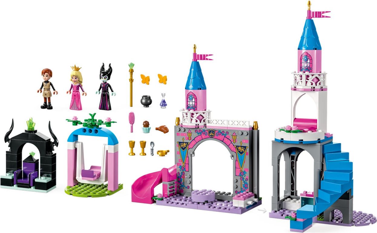LEGO® Disney Aurora's Castle components