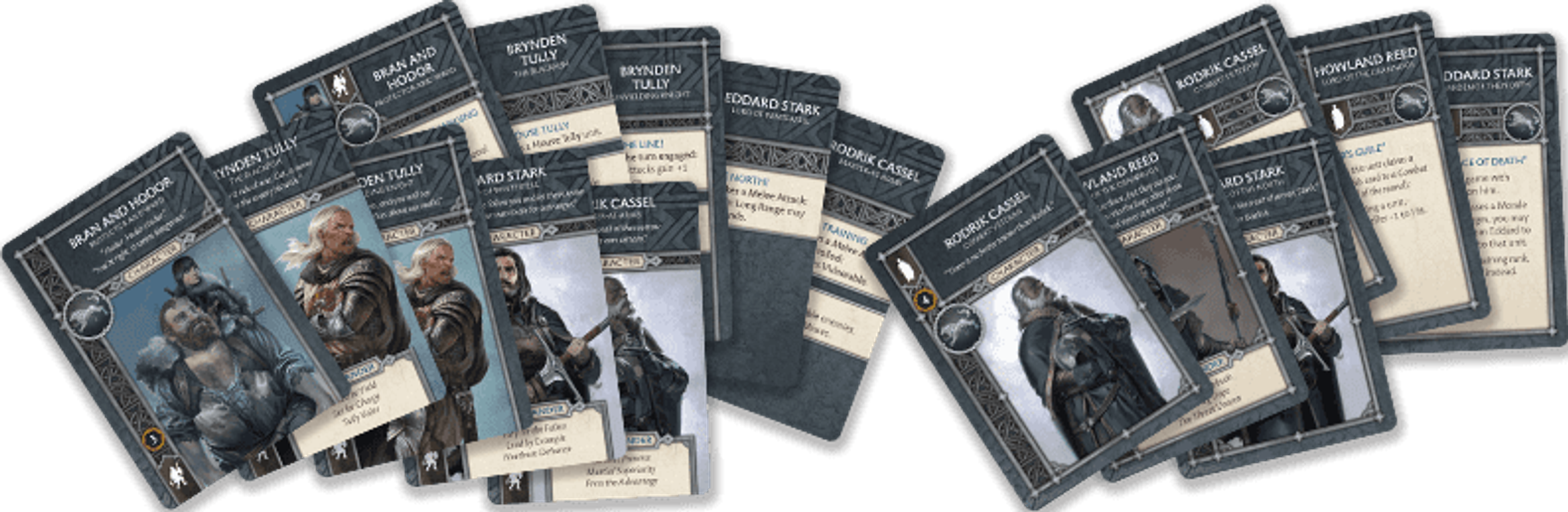 A Song of Ice & Fire: Tabletop Miniatures Game – Stark Heroes I kaarten