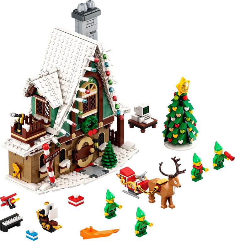 LEGO® Icons Elfen-Klubhaus komponenten
