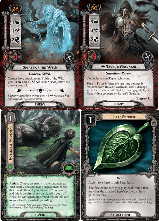 The Lord of the Rings: The Card Game - The Three Trials cards