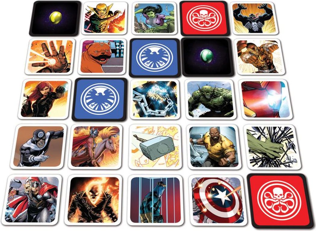 Codenames: Marvel cards