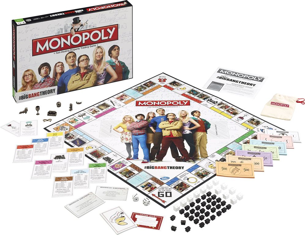 Monopoly: The Big Bang Theory componenten