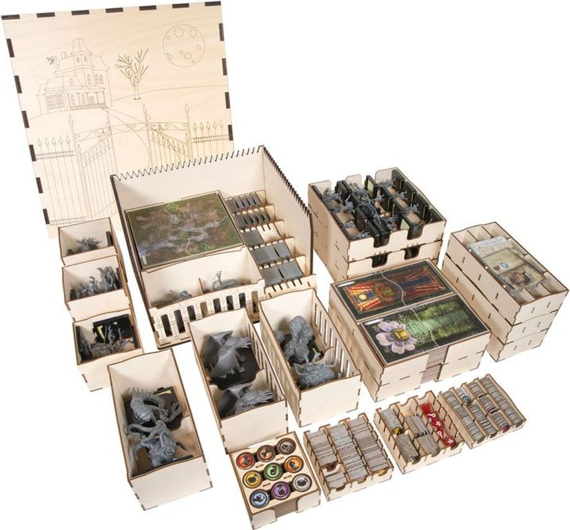 Mansions of Madness: Second Edition – Mad Manor Crate components