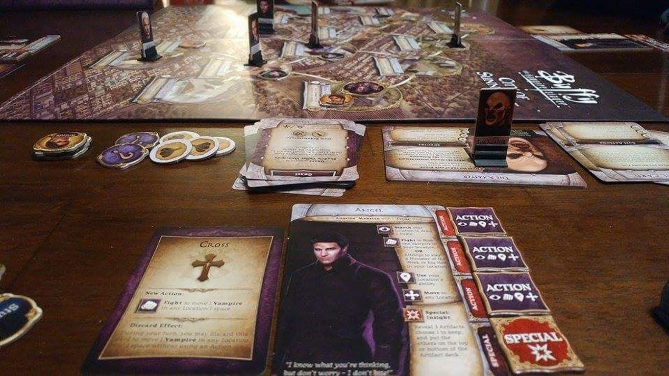 Buffy the Vampire Slayer: The Board Game components