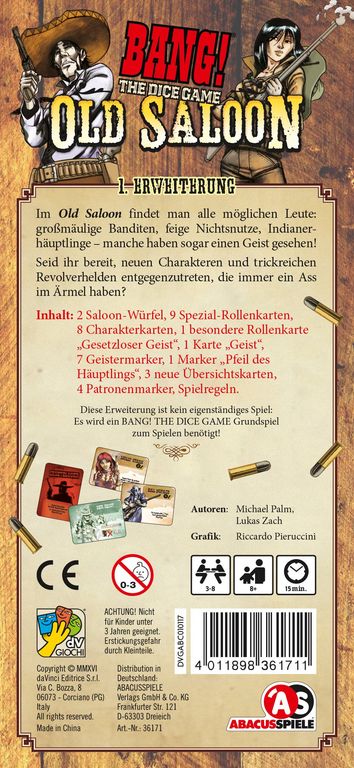 The best prices today for BANG! The Dice Game - Old Saloon - TableTopFinder