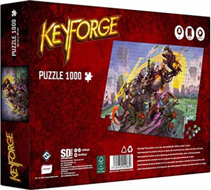 KeyForge back of the box