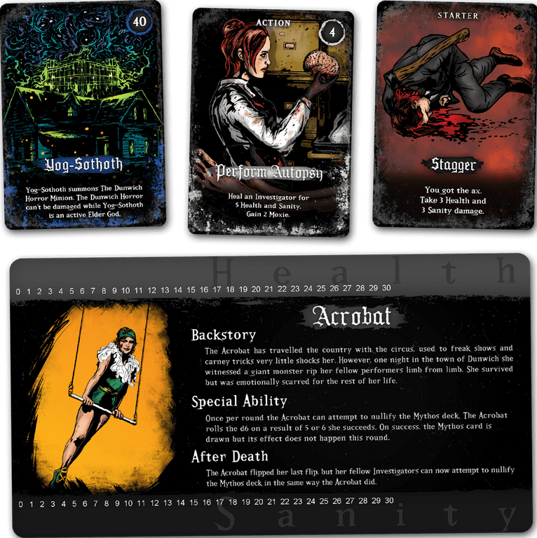 Cthulhu: The Horror in Dunwich cartes