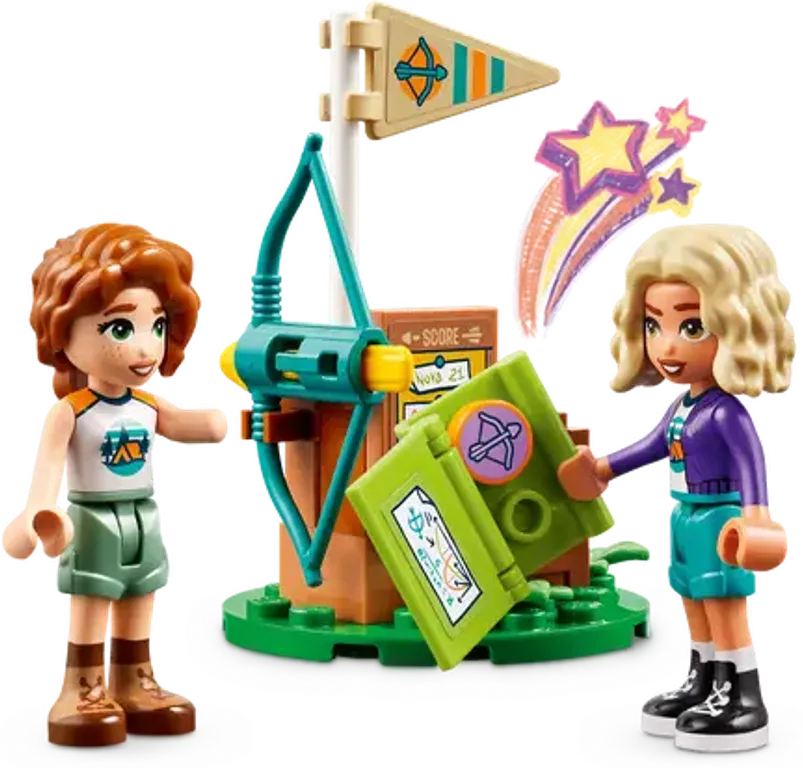 LEGO® Friends Campamento de Aventura: Área de Tiro con Arco minifiguras