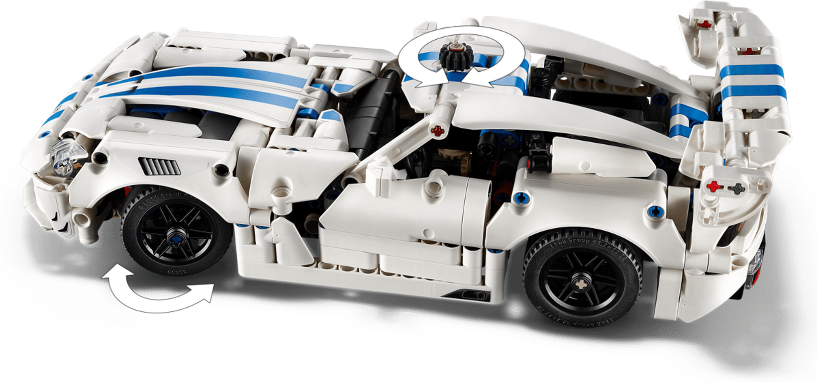 LEGO® Technic Dodge Viper GTS-R Sports Car components