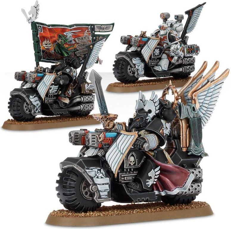 Warhammer 40,000: Dark Angels - Ravenwing Command Squad miniatures