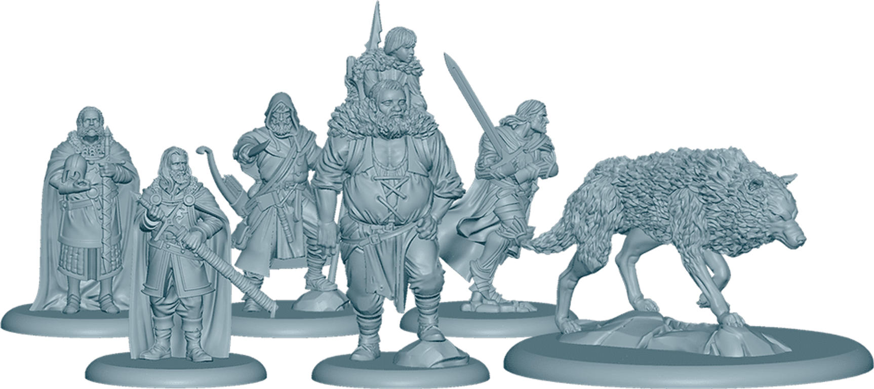 A Song of Ice & Fire: Tabletop Miniatures Game – Stark Heroes I miniatures