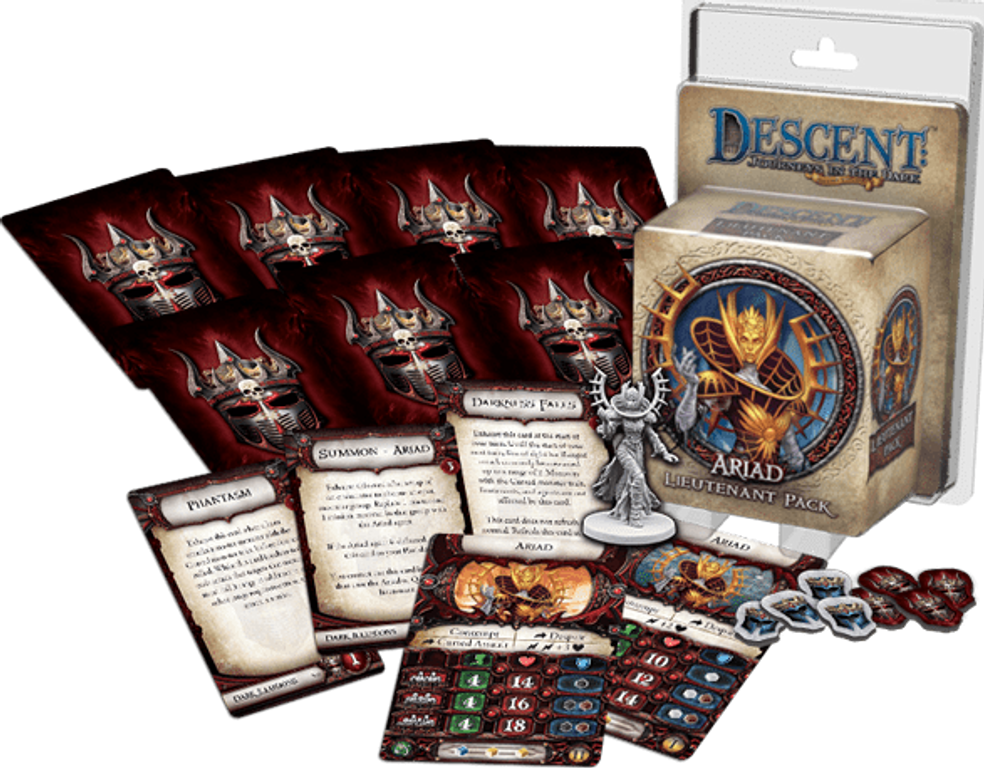 Descent: Journeys in the Dark (Second Edition) – Ariad Lieutenant Pack componenten