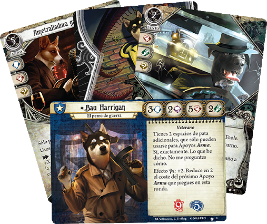 Barkham Horror: The Card Game - The Meddling of Meowlathotep: Scenario Pack kaarten