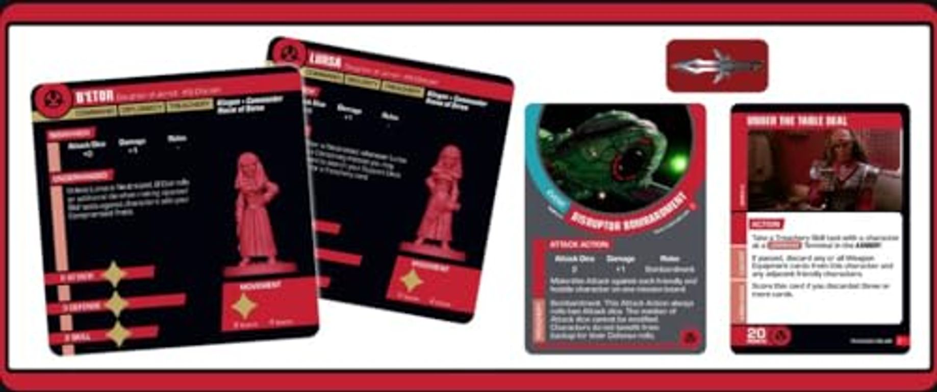 Star Trek: Away Missions – House of Duras: Klingon Expansion cartes