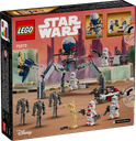 LEGO® Star Wars Clone Trooper™ & Battle Droid™ Battle Pack achterkant van de doos