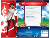Pokémon TCG: Pokémon GO Special Collection (Team Valor) parte posterior de la caja