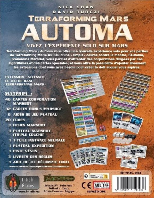 Terraforming Mars: Automa dos de la boîte