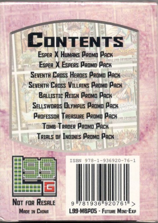 Millennium Blades: Futures (Promo Pack #5) back of the box