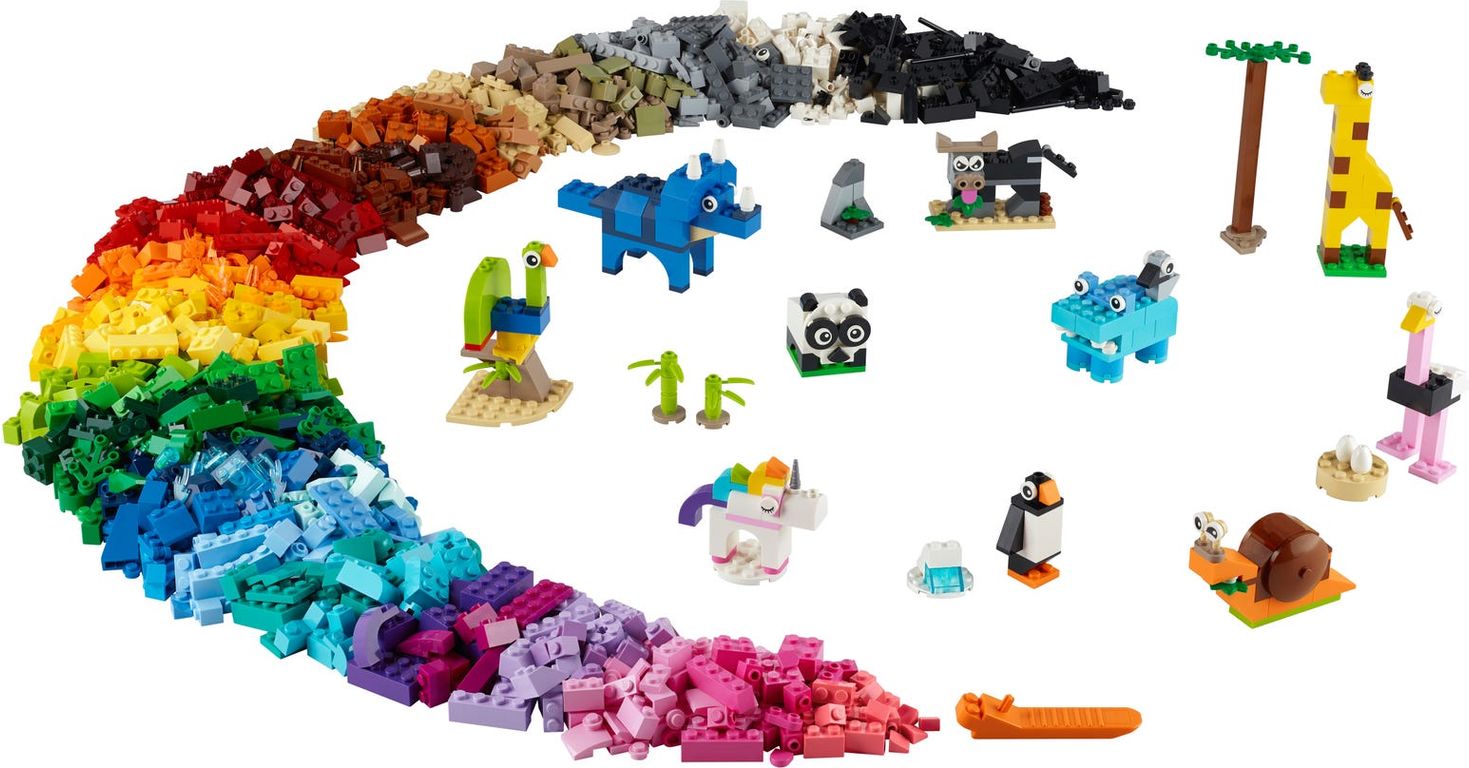 LEGO® Classic Bricks and Animals components