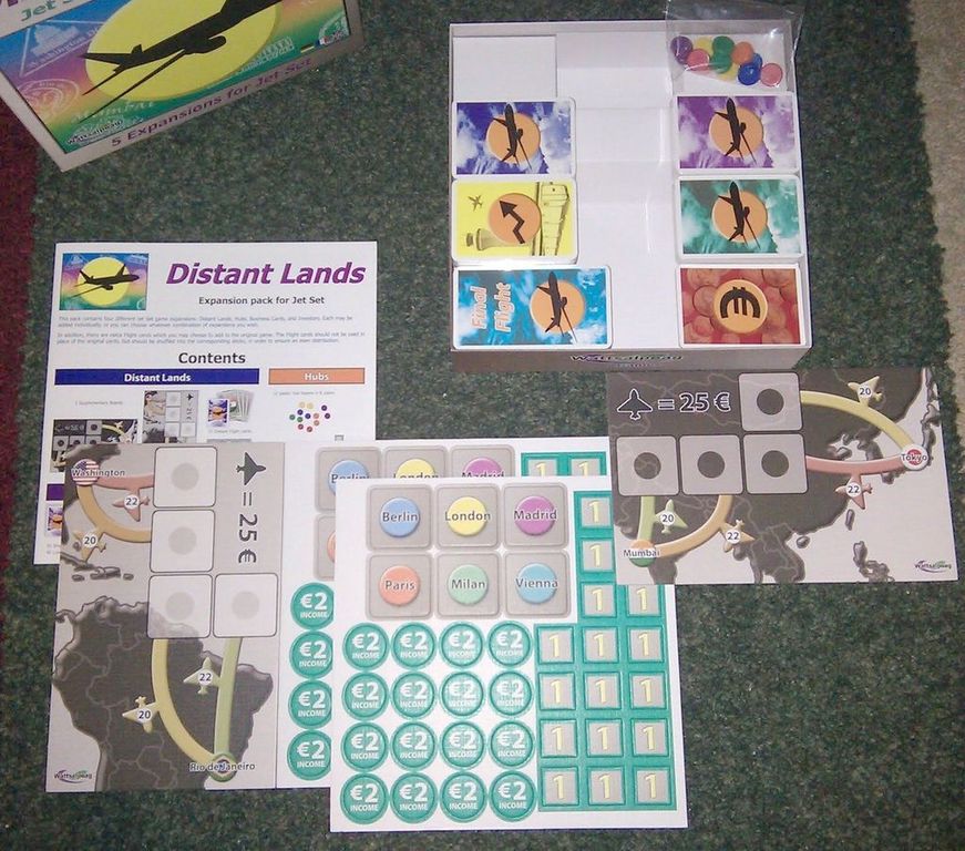 Jet Set: Distant Lands - Expansion Set 1 componenti