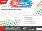 Pokémon TCG: Grand Adventure Collection rückseite der box