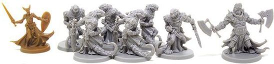 Massive Darkness: Monster-Set – Reptisaurier miniaturen