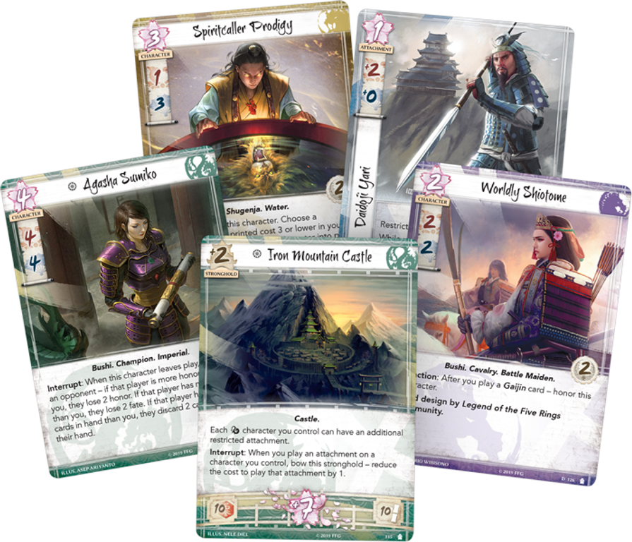 Legend of the Five Rings: The Card Game – Atonement kaarten