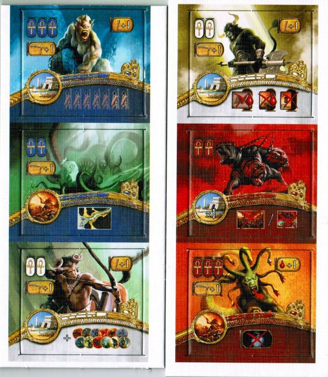 C3K: Creatures Crossover Cyclades/Kemet cartas