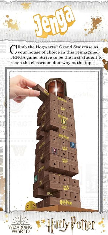 Jenga: Harry Potter rückseite der box