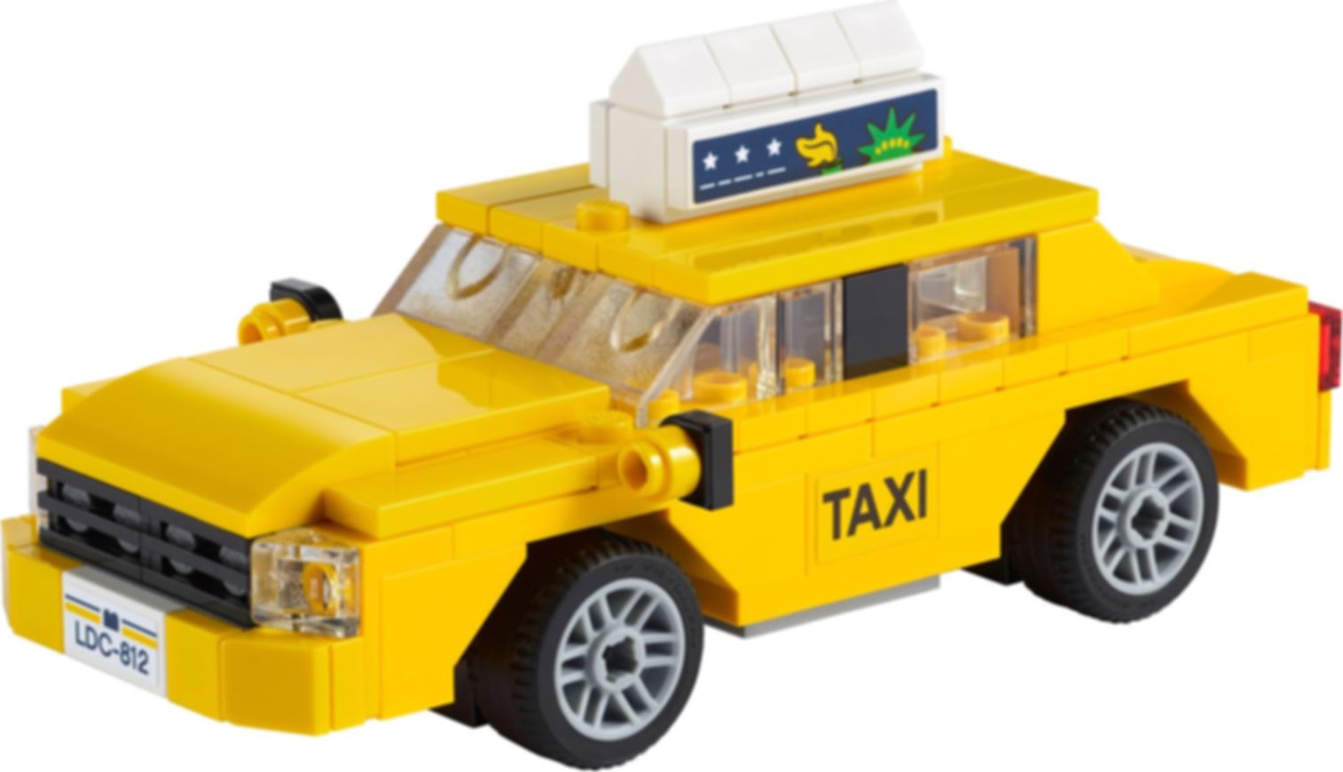 LEGO® Creator Yellow Taxi components