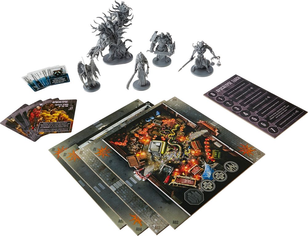 The Others: 7 Sins - Apocalypse Expansion components