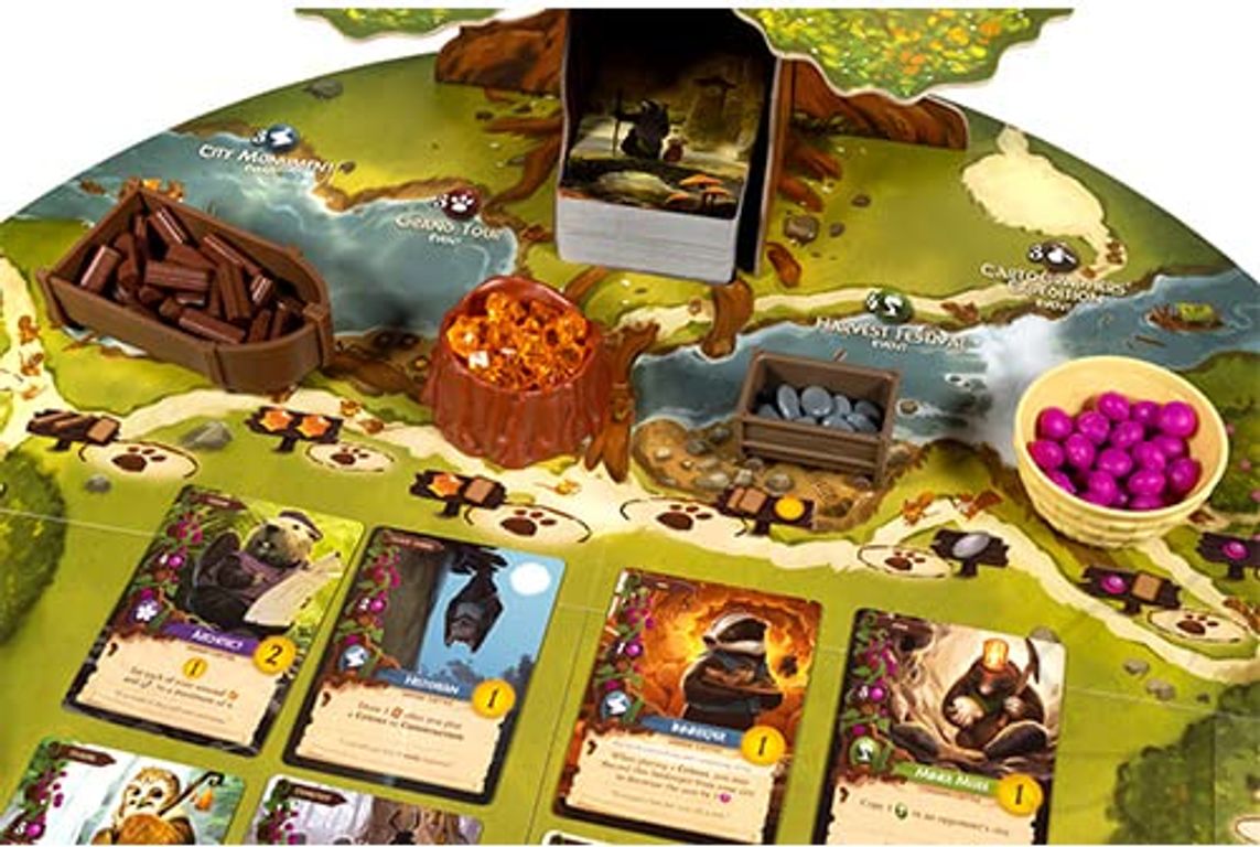 Everdell: Deluxe Resource Vessels spielablauf