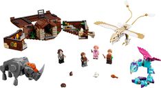 LEGO® Harry Potter™ Newt Scamander Suitcase Kit components