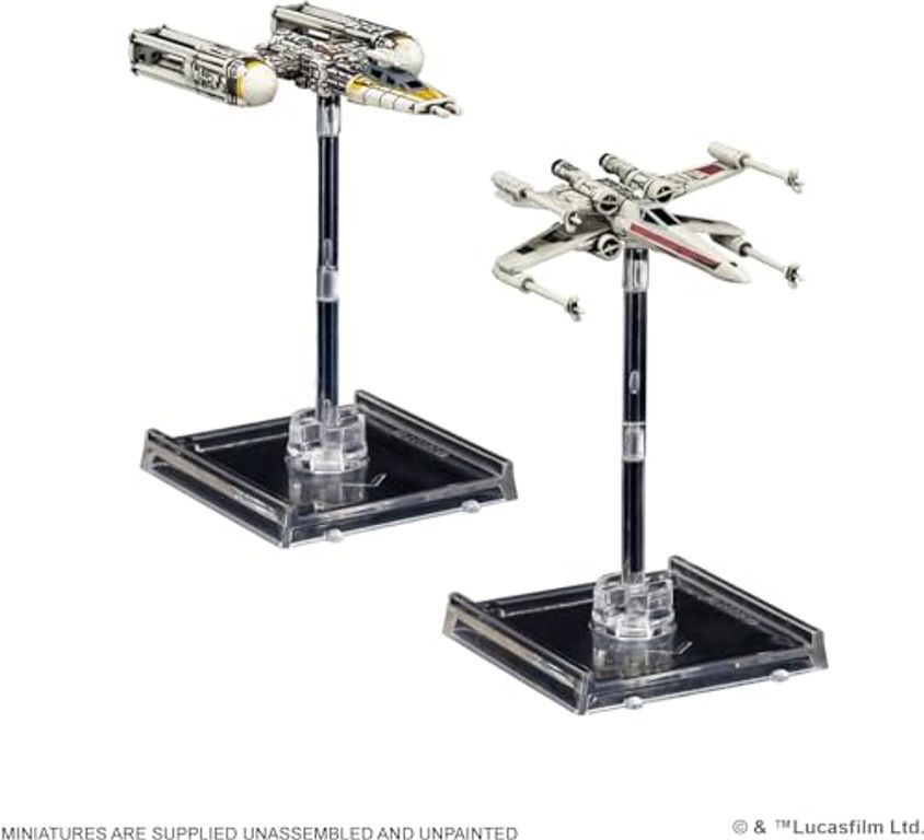 Star Wars: X-Wing (Second Edition) – Rebel Alliance Squadron Starter Pack miniatures