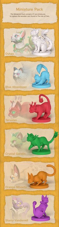 The Isle of Cats: Miniature Pack miniaturas