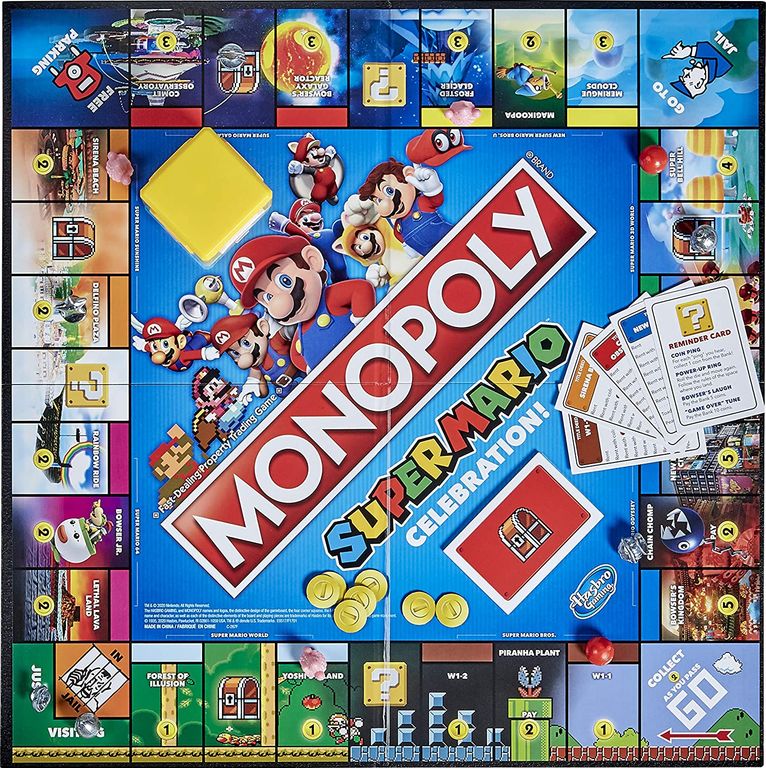 Monopoly Super Mario Celebration Edition game board