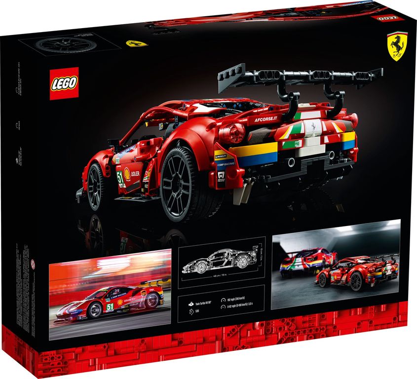 LEGO® Technic Ferrari 488 GTE “AF Corse #51” back of the box