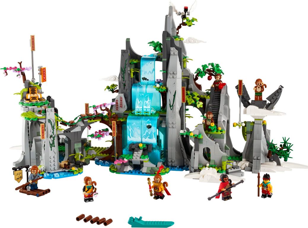 LEGO® Monkie Kid The Legendary Flower Fruit Mountain components