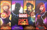 Dice Throne Marvel : Captain Marvel-Black Panther-Dr Strange-Black Widow