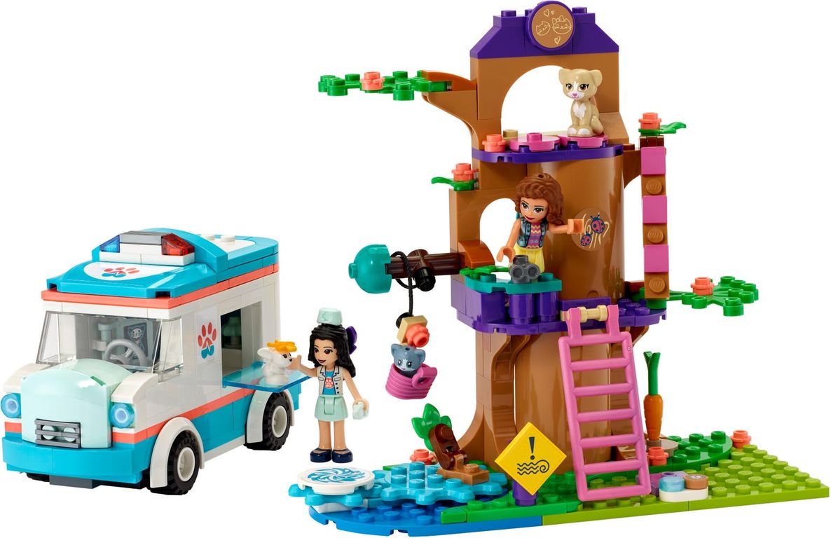 LEGO® Friends L'ambulance de la clinique vétérinaire composants