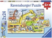 2 puzzels - Veel te doen op de bouwplaats