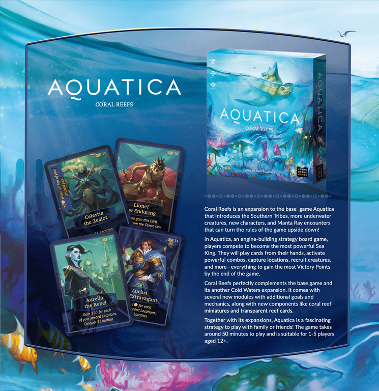 Aquatica: Coral Reefs achterkant van de doos