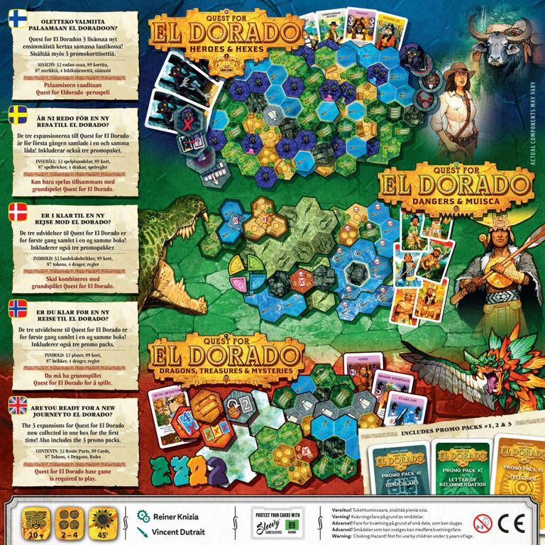 Quest for El Dorado: Expansion Collection back of the box