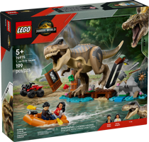 LEGO® Jurassic World T. rex rivierontsnapping