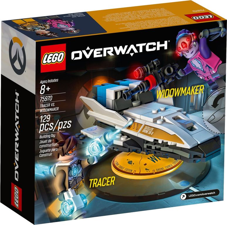 LEGO® Overwatch Tracer vs. Widowmaker back of the box