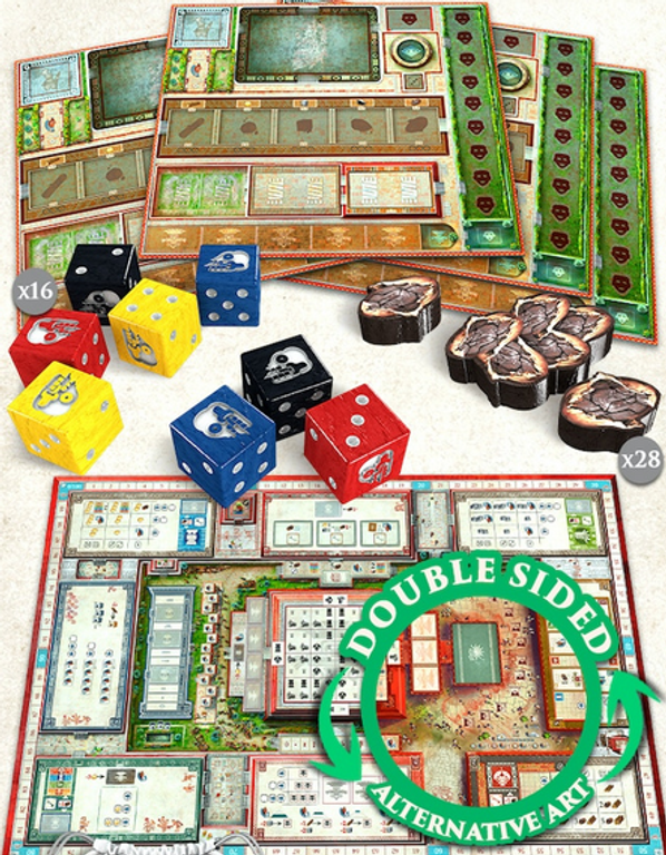 Teotihuacan: City of Gods – Deluxe Master Set componenti